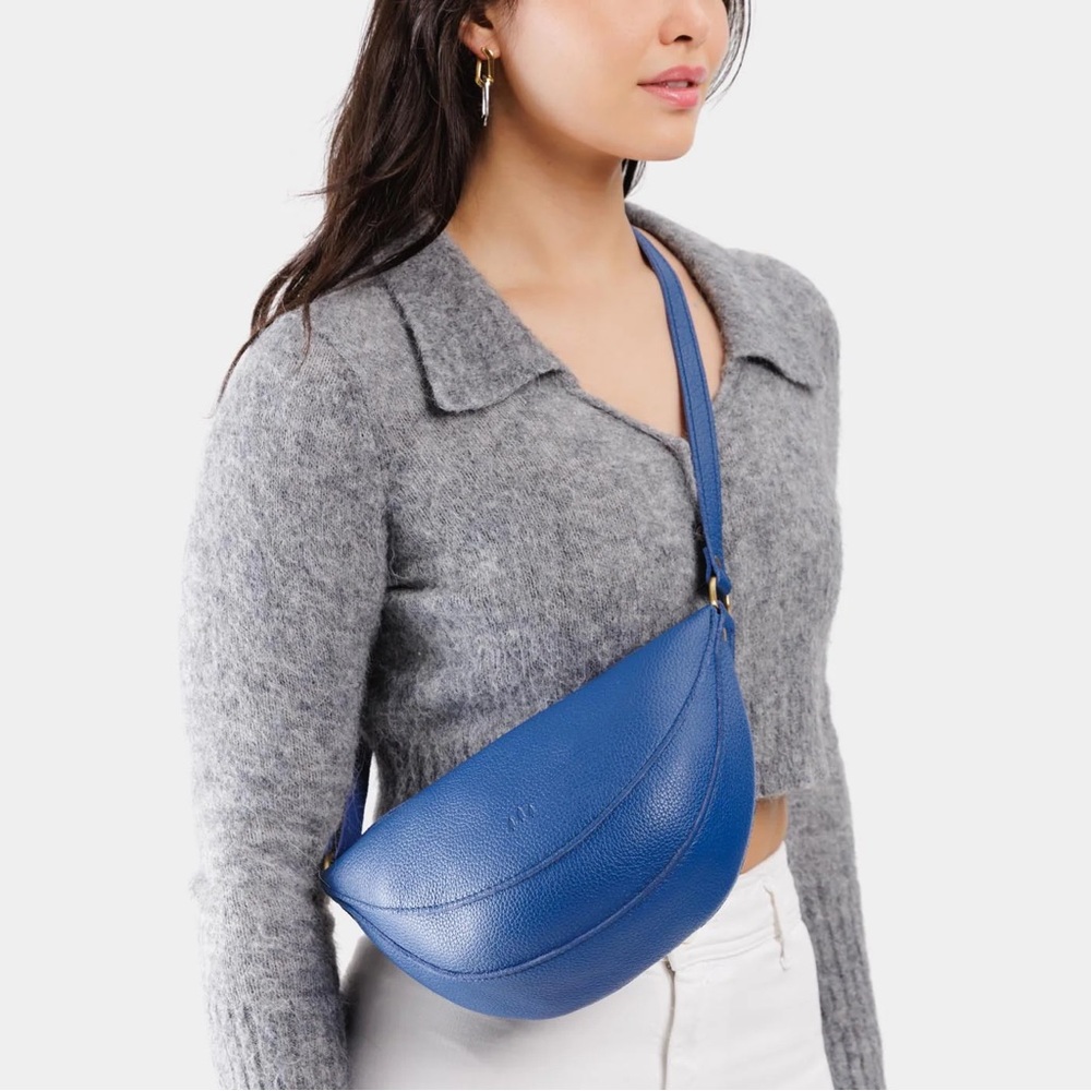 Portland Leather Koala Sling (Crossbody) Bag - Molina blue (medium size)